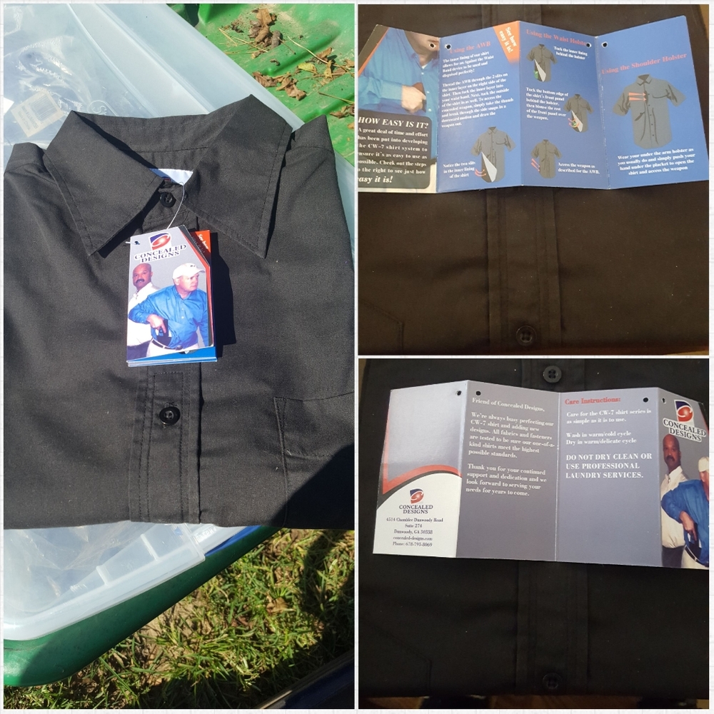 CONCEALED WEAPONS (L) BLACK LONG SLEEVE SHIRT
